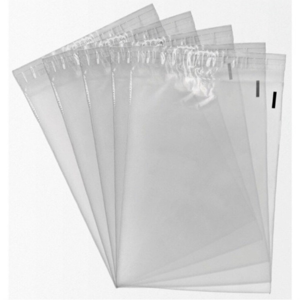 35 clear self seal clear poly bags size 7.5 x 10.5 - Picture 3 of 3